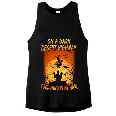 Witch On A Dark Desert Highway Witch Cool Wind In My Hair Ladies PosiCharge Tri-Blend Wicking Tank