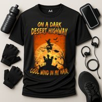 Witch On A Dark Desert Highway Witch Cool Wind In My Hair Cooling Performance Crew T-Shirt