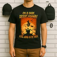 Witch On A Dark Desert Highway Witch Cool Wind In My Hair T-Shirt