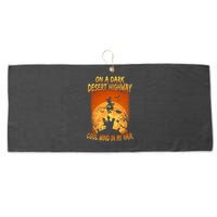 Witch On A Dark Desert Highway Witch Cool Wind In My Hair Large Microfiber Waffle Golf Towel