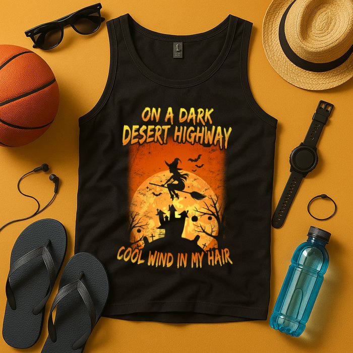 Witch On A Dark Desert Highway Witch Cool Wind In My Hair Tank Top