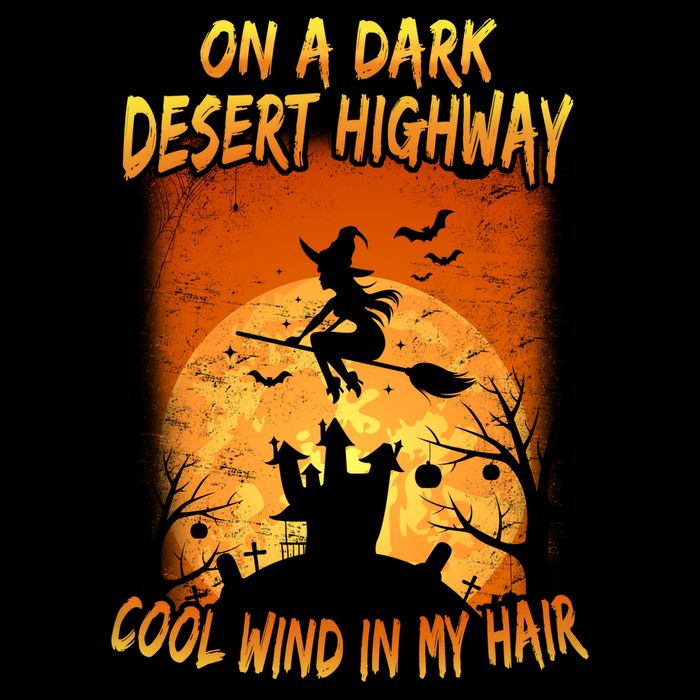 Witch On A Dark Desert Highway Witch Cool Wind In My Hair Toddler T-Shirt