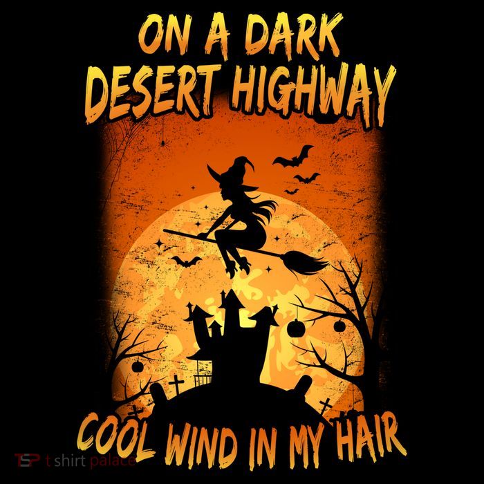 Witch On A Dark Desert Highway Witch Cool Wind In My Hair Cropped Pullover Crew