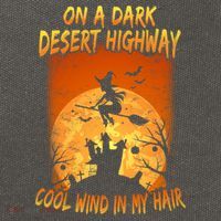 Witch On A Dark Desert Highway Witch Cool Wind In My Hair Cotton Canvas Backpack
