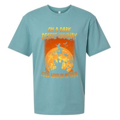 Witch On A Dark Desert Highway Witch Cool Wind In My Hair Sueded Cloud Jersey T-Shirt