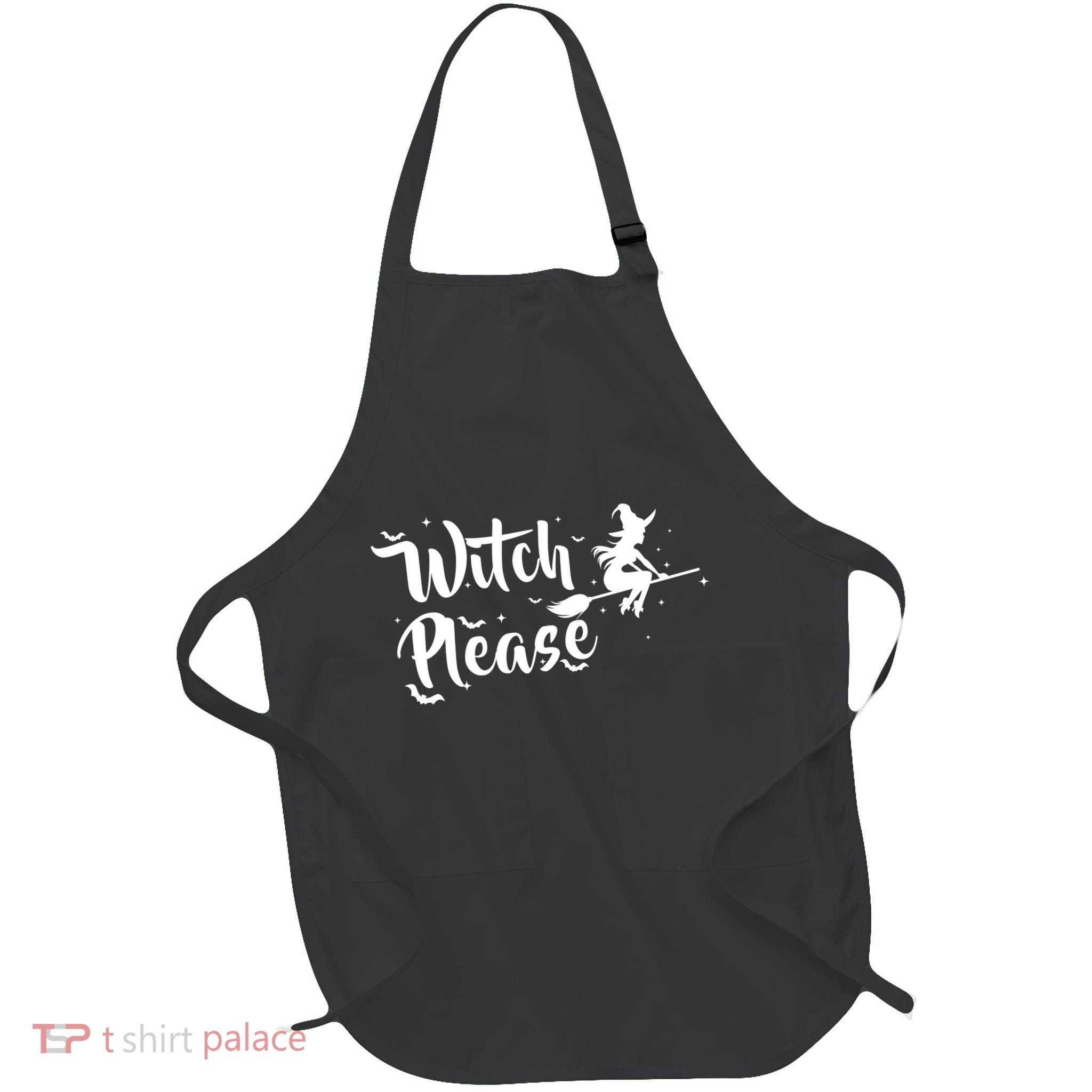 Witch Please Full-Length Apron With Pockets