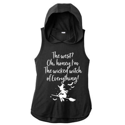 Witched Witch OF Everything Ladies PosiCharge Tri-Blend Wicking Draft Hoodie Tank