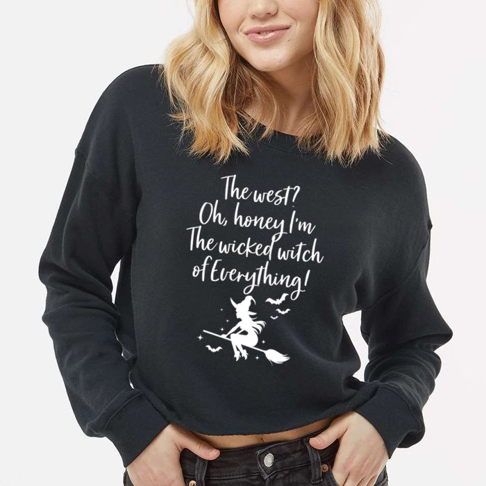 Witched Witch OF Everything Cropped Pullover Crew