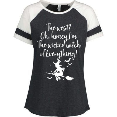 Witched Witch OF Everything Enza Ladies Jersey Colorblock Tee