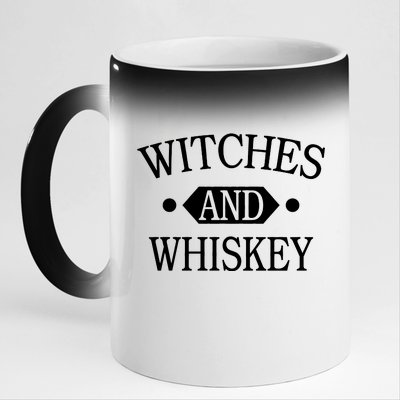 Witches And Whiskey 11oz Black Color Changing Mug