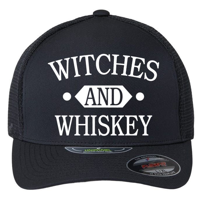 Witches And Whiskey Flexfit Unipanel Trucker Cap