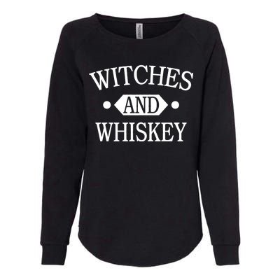 Witches And Whiskey Womens California Wash Sweatshirt