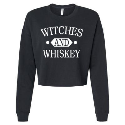 Witches And Whiskey Cropped Pullover Crew