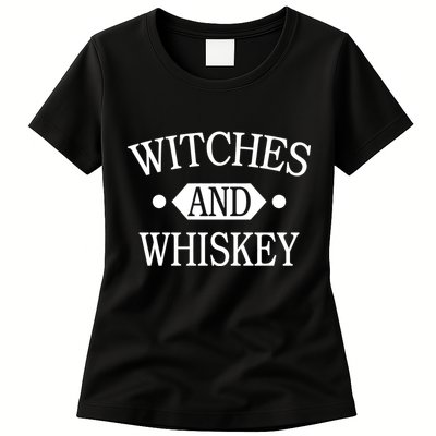 Witches And Whiskey Womens T-Shirt