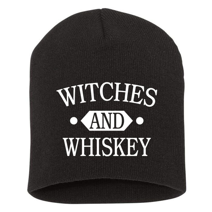 Witches And Whiskey Short Acrylic Beanie