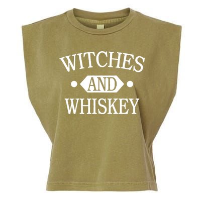 Witches And Whiskey Garment-Dyed Women's Muscle Tee