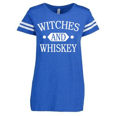 Witches And Whiskey Enza Ladies Jersey Football T-Shirt