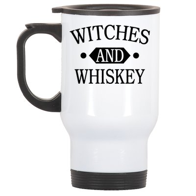 Witches And Whiskey Stainless Steel Travel Mug