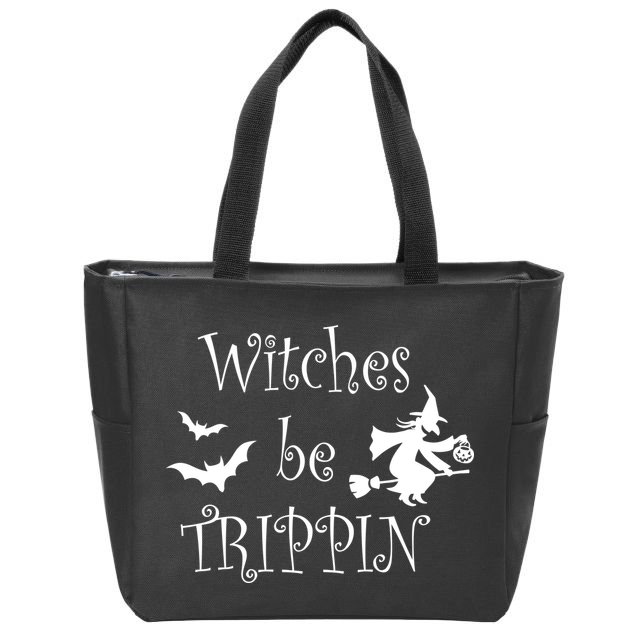 Witches Be Trippin Zip Tote Bag