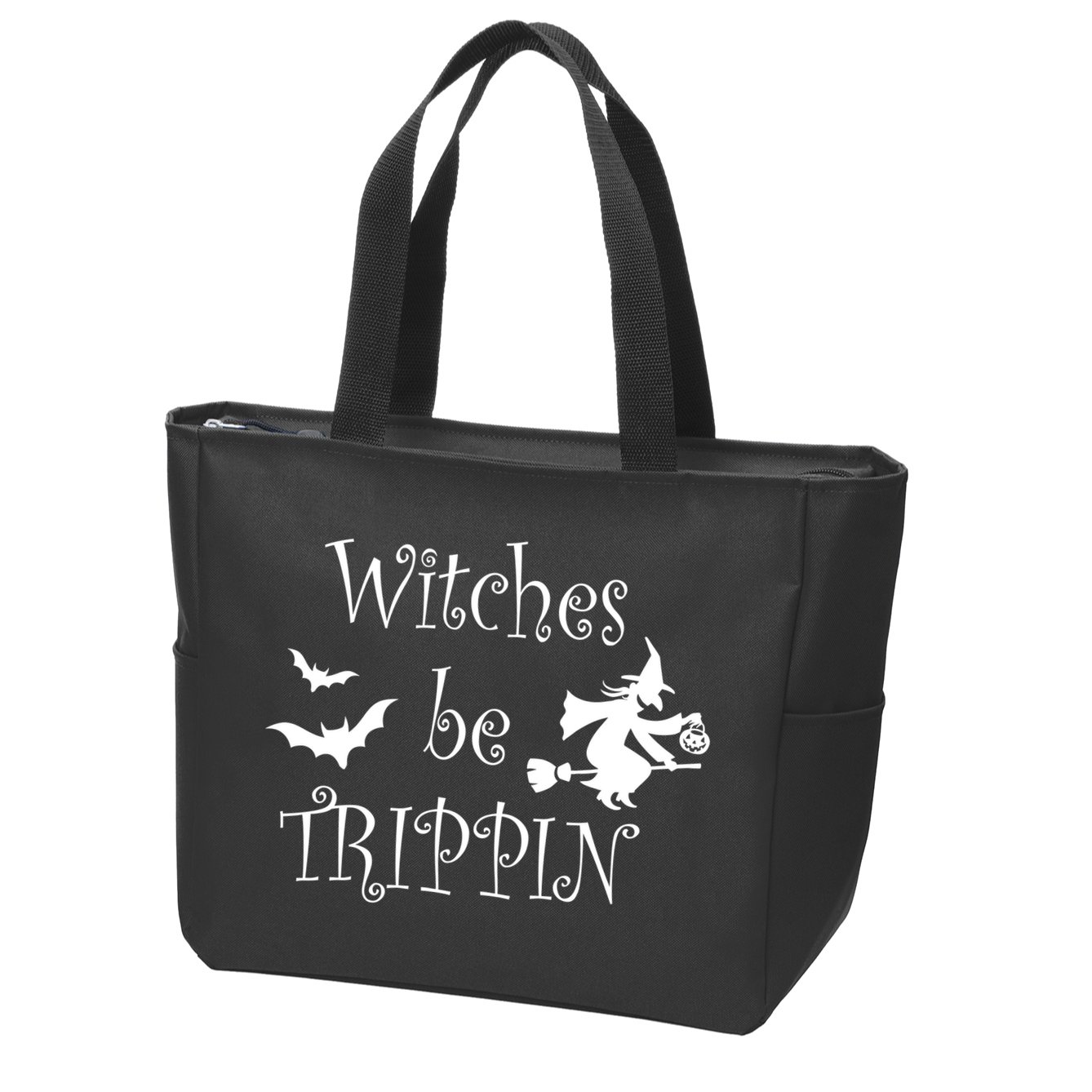Witches Be Trippin Zip Tote Bag