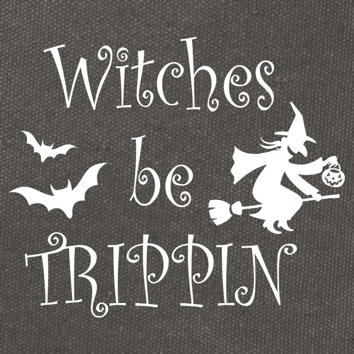 Witches Be Trippin Cotton Canvas Backpack