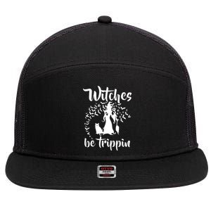 Witches Be Trippin1 7 Panel Mesh Trucker Snapback Hat