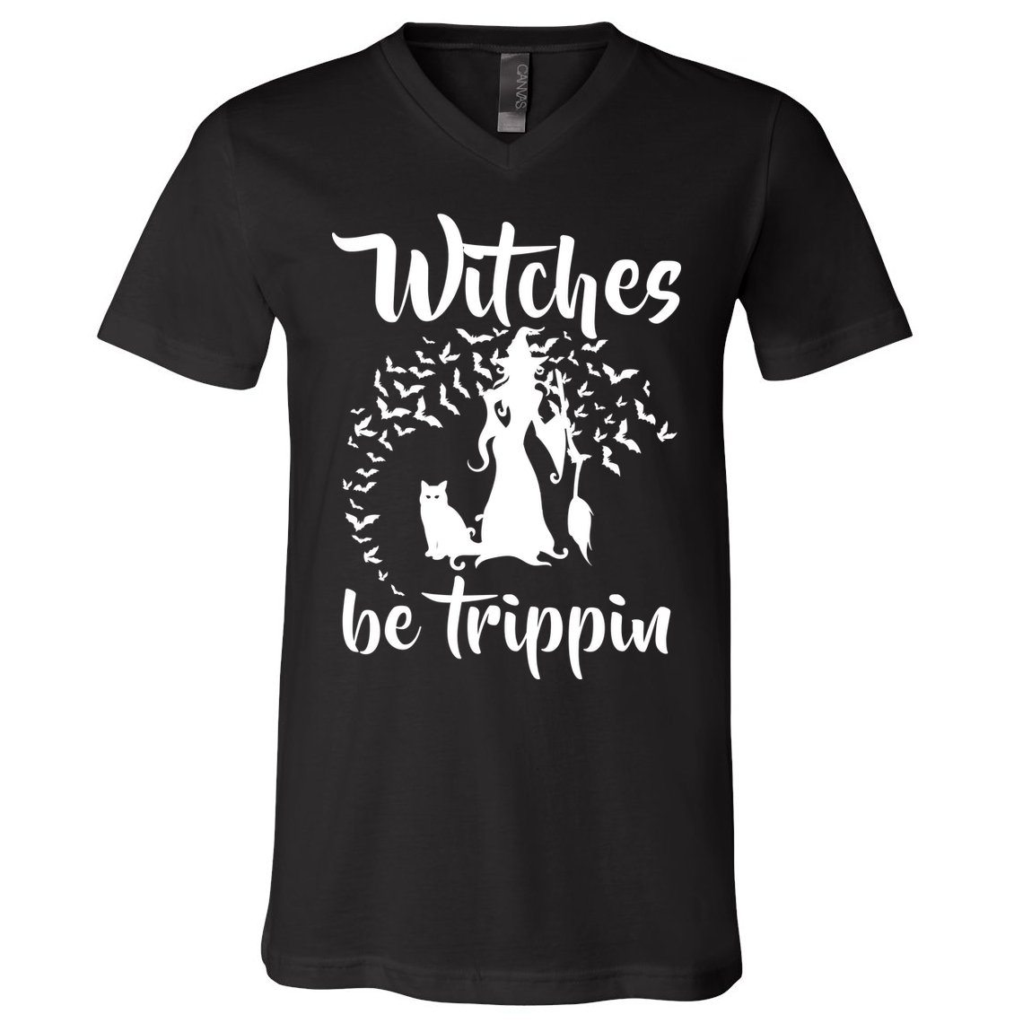 Witches Be Trippin1 V-Neck T-Shirt