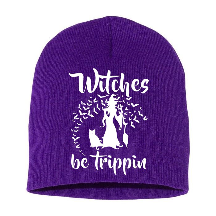 Witches Be Trippin1 Short Acrylic Beanie