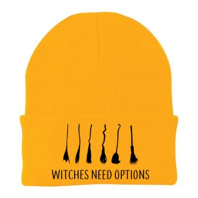 Witches Need Options Broomsticks Knit Cap Winter Beanie