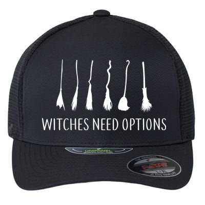 Witches Need Options Broomsticks Flexfit Unipanel Trucker Cap