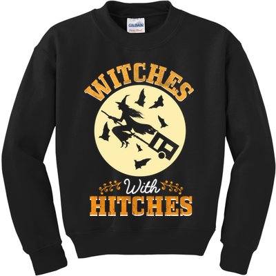 Witches With Hitches Kids Sweatshirt