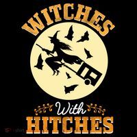 Witches With Hitches Zip Tote Bag