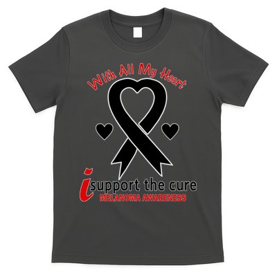 With All My Heart Melanoma Awareness T-Shirt