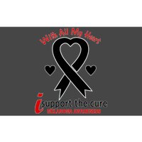 With All My Heart Melanoma Awareness Bumper Sticker