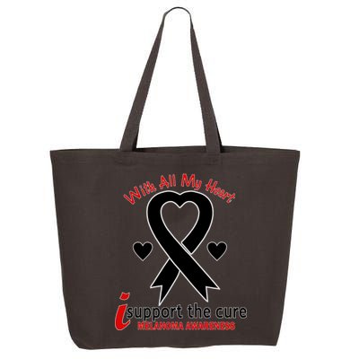 With All My Heart Melanoma Awareness 25L Jumbo Tote