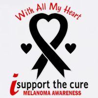 With All My Heart Melanoma Awareness Garment-Dyed Sweatshirt