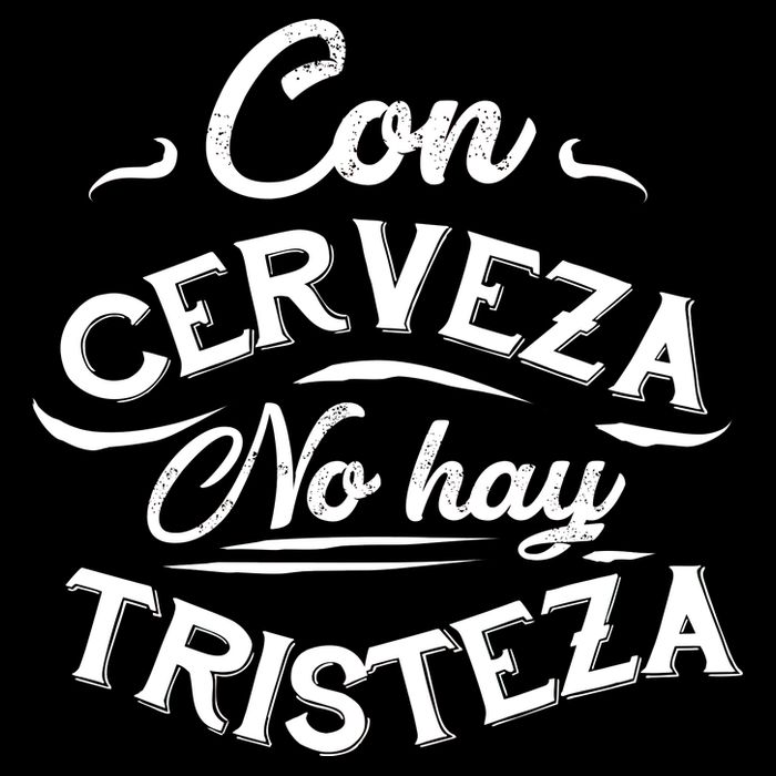 With Beer There Is No Sadness Con Cerveza No Hay Tristeza Drawstring Bag