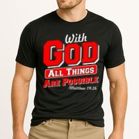With God All Things Are Possible - Matthew 19:26 Performance Shirt