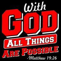 With God All Things Are Possible - Matthew 19:26 7-Panel Snapback Hat