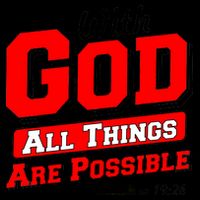 With God All Things Are Possible - Matthew 19:26 16oz Travel Tumbler