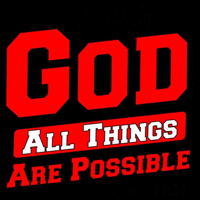 With God All Things Are Possible - Matthew 19:26 16oz Travel Tumbler