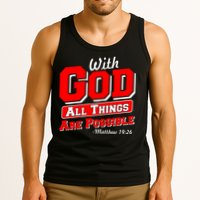 With God All Things Are Possible - Matthew 19:26 Tank Top