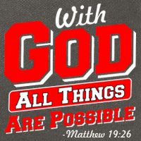 With God All Things Are Possible - Matthew 19:26 Cotton Canvas Backpack