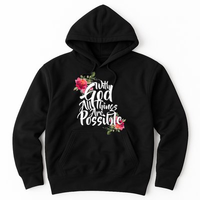 With God All Things Possible Hoodie