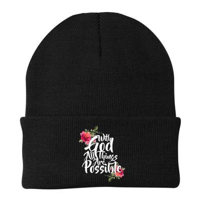 With God All Things Possible Beanie