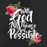 With God All Things Possible Golf Towel