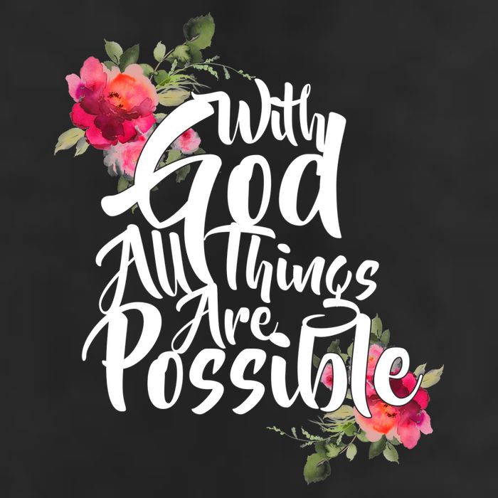 With God All Things Possible Golf Towel