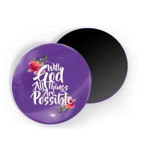 With God All Things Possible Magnet