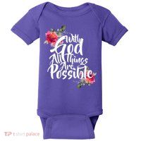 With God All Things Possible Baby Bodysuit