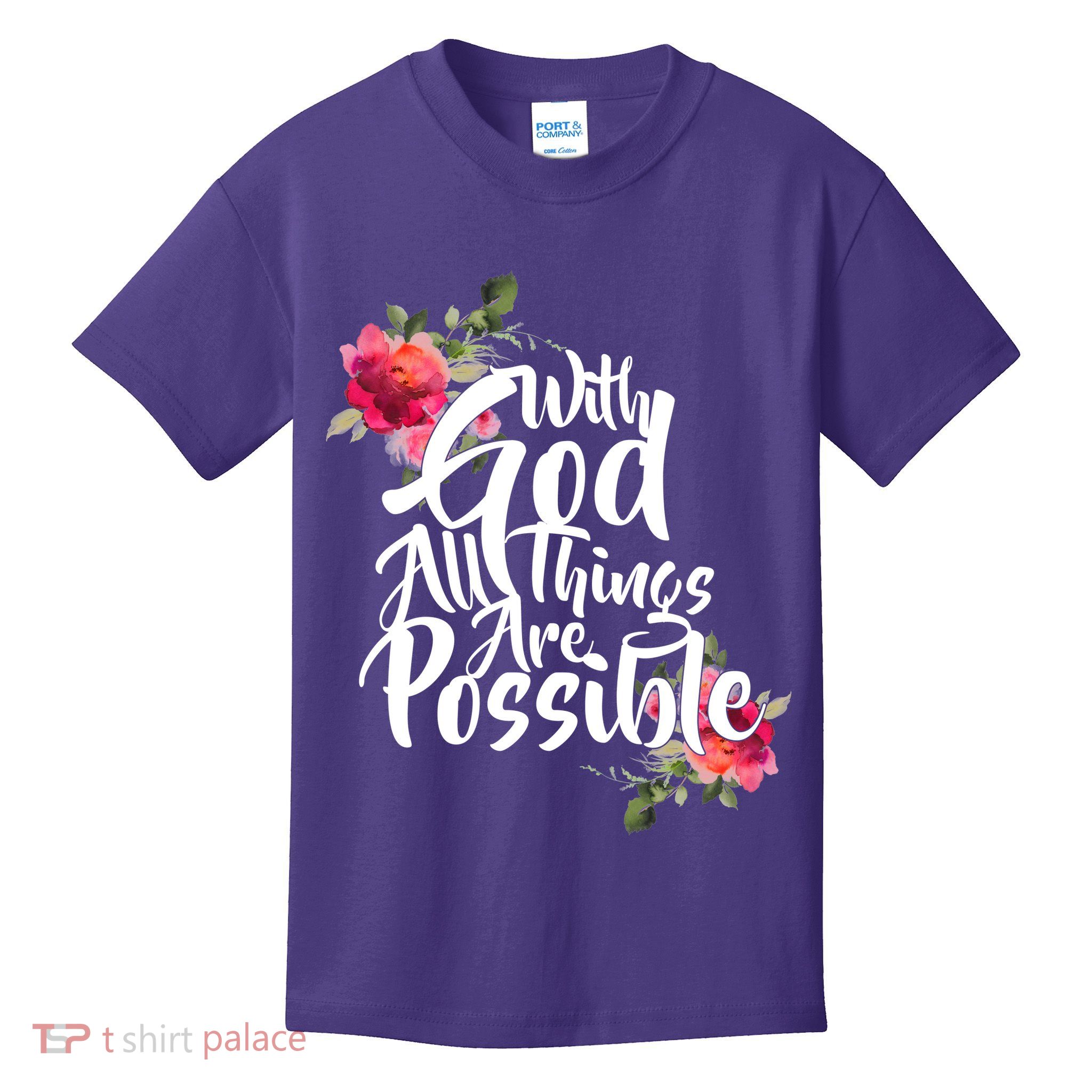 With God All Things Possible Kids T-Shirt